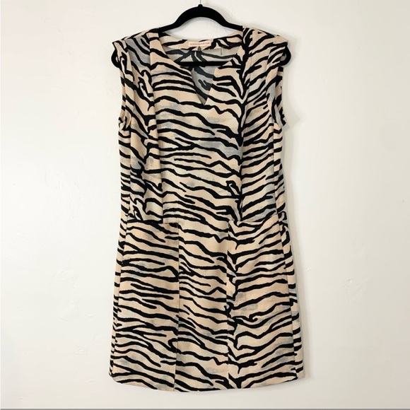 Rebecca Taylor | GORGEOUS Fall Tiger Animal Print Shift Dress 2 - Picture 7 of 8
